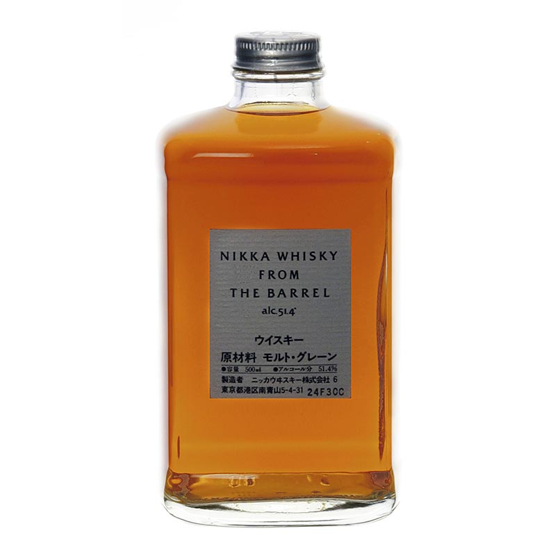 Single malt whisky Nikka ze sudu, 51,4 % obj., Japonsko - 500 ml - Lahev