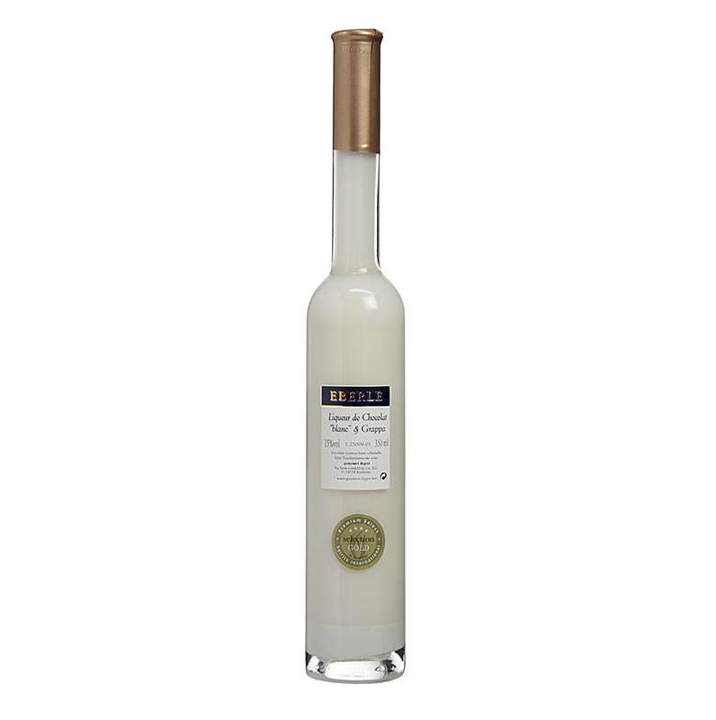 Chocolat blanc and grappa, cokoladovy liker, bila, 15% obj., Eberle - 350 ml - Lahev Chocolat blanc and grappa, cokoladovy liker, bila, 15% obj., Eberle - 350 ml - Lahev