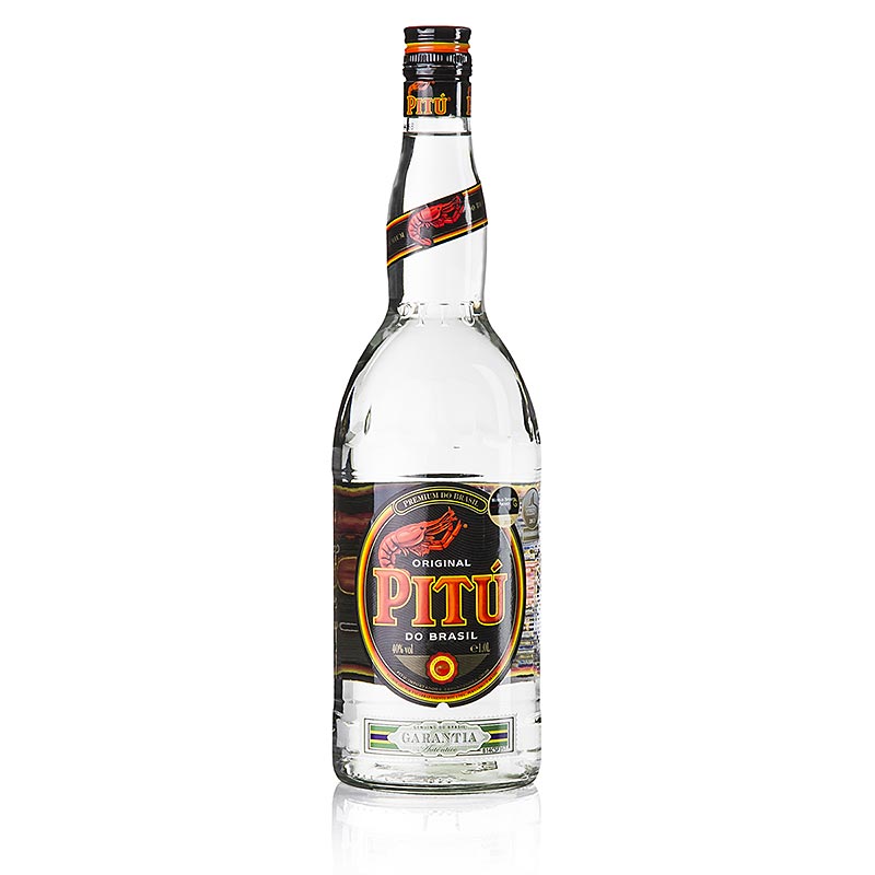 Cachaca Pitu, brazilsky destilat z cukrove trtiny, 38 % obj. - 1 l - Lahev Cachaca Pitu, brazilsky destilat z cukrove trtiny, 38 % obj. - 1 l - Lahev