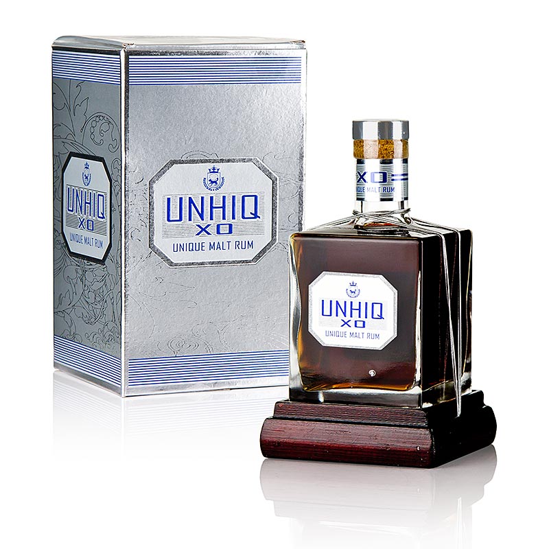 Rum XO Unhiq Malt, 42% obj., pudelko upominkowe - 500ml - Butelka