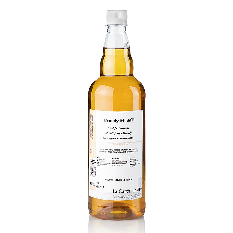 Brandy - soval borssal modositott, 40 terfogatszazalek, La Carthaginoise - 1 l - PE palack