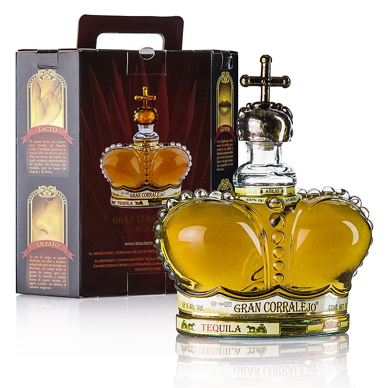 Corralejo Gran Corralejo Anejo Tequila, 24-miesieczna debowa beczka, 38% obj. - 1 l - Butelka Corralejo Gran Corralejo Anejo Tequila, 24-miesieczna debowa beczka, 38% obj. - 1 l - Butelka