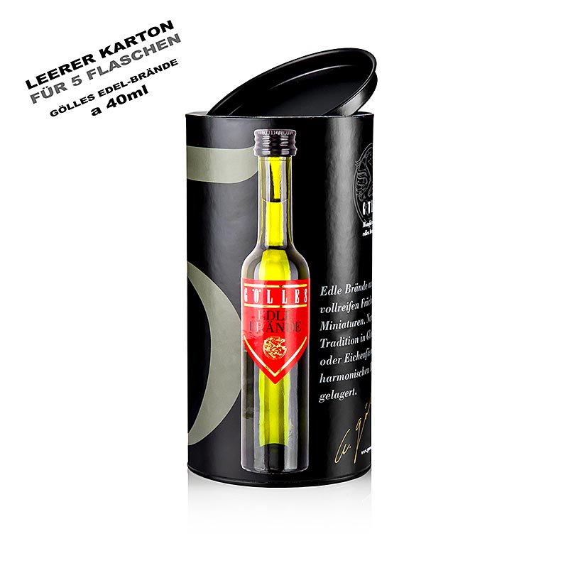 Ajandekdoboz mini brandy keszlethez - 5 x 40 ml, ures, Golles - 1 darab - Laza