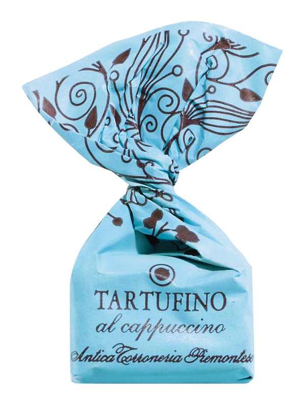 Tartufini dolci al cappuccino, ATP sfusi, cokoladni tartufi s kapucinom, nasuto, Antica Torroneria Piemontese - 1.000 g - Torba