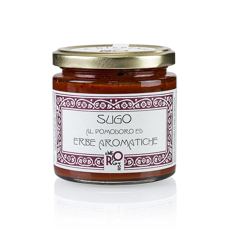 Sugo al erbe aromatiche - paradiznikova omaka z italijanskimi zelisci, Amerigo - 200 g - Steklo