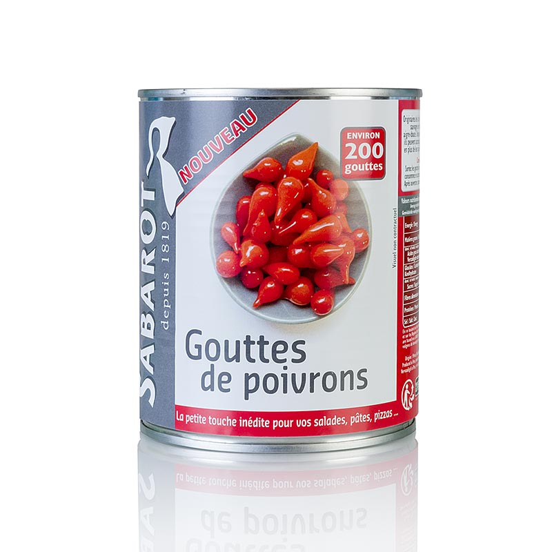 Paprika cseppek, piros, Sweety Drops, Gouttes de Poivron - 793 g - tud