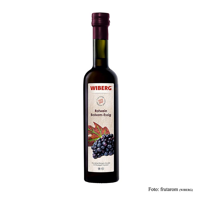 Ocet balsamiczny z czerwonego wina Wiberg, kwas 6%. - 500ml - Butelka