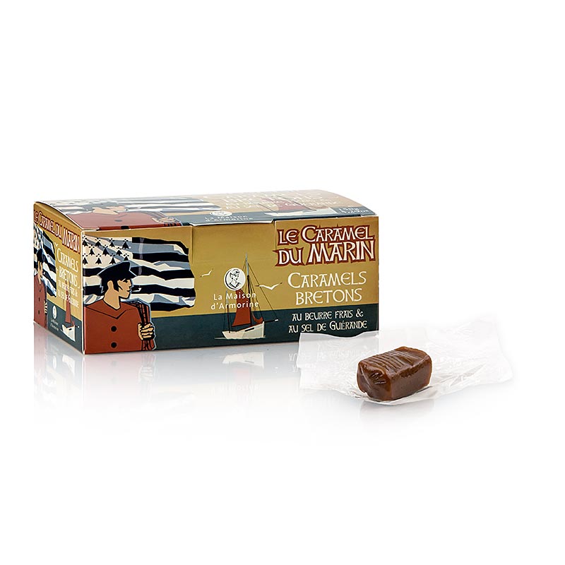 Caramels Bretons - bomboane caramel cu unt si sare de mare - 150 g - cutie