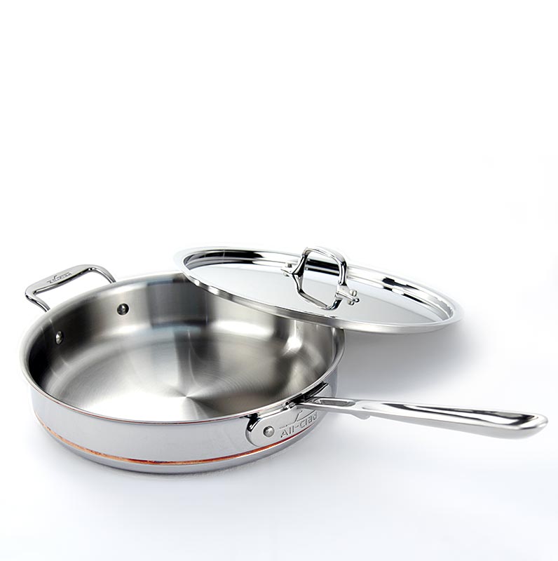ALL-CLAD - Sauteuse pan with lid, copper core, induction, Copper-Core® - 27.0 cm Ø - carton