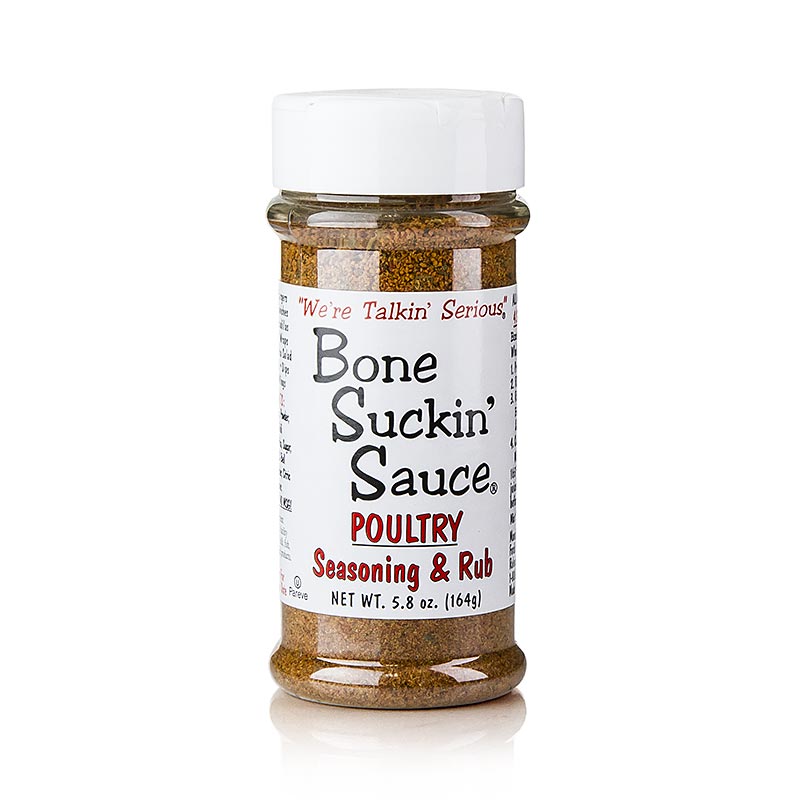 Bone Suckin` Poultry Seasoning and Rub, BBQ Seasoning, Ford`s Food - 164g - Pe can