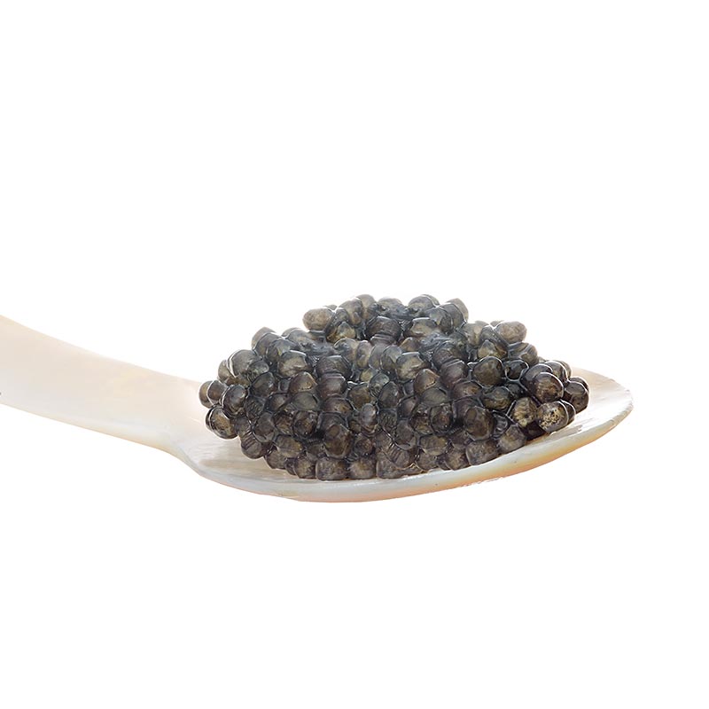 Caviar Desietra Sterletkaya d`esturgeon de Sterlet, Aquaculture Allemagne - 50 grammes - peut