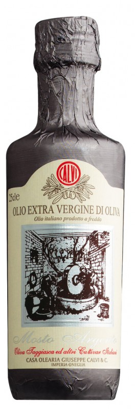 Olio z pierwszego tloczenia Mosto Argento, oliwa z oliwek z pierwszego tloczenia Mosto Argento, Calvi - 250ml - Butelka