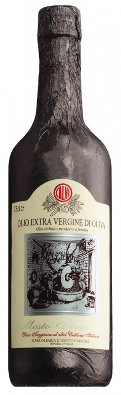 Olio z pierwszego tloczenia Mosto Argento, oliwa z oliwek z pierwszego tloczenia Mosto Argento, Calvi - 750ml - Butelka
