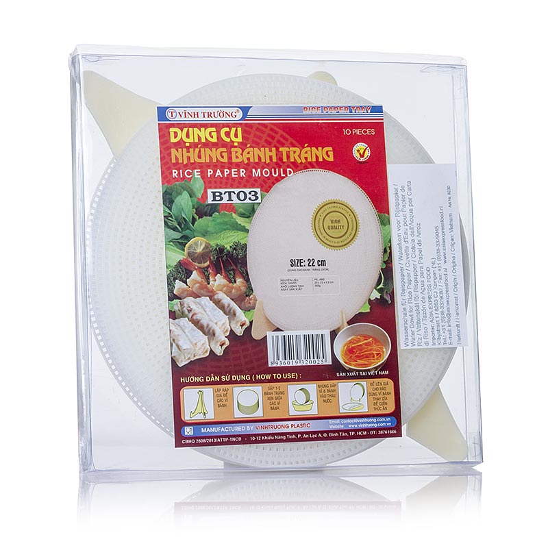 Tava de hartie de orez (suport) pentru 10 coli, VINH TRUONG - 1 bucata - Carton