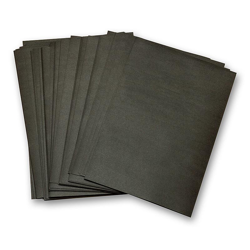 Hartie de impachetat, rezistenta la grasimi, semifabricate, neagra, 19 x 28 cm - 1.000 de bucati - Carton Hartie de impachetat, rezistenta la grasimi, semifabricate, neagra, 19 x 28 cm - 1.000 de bucati - Carton