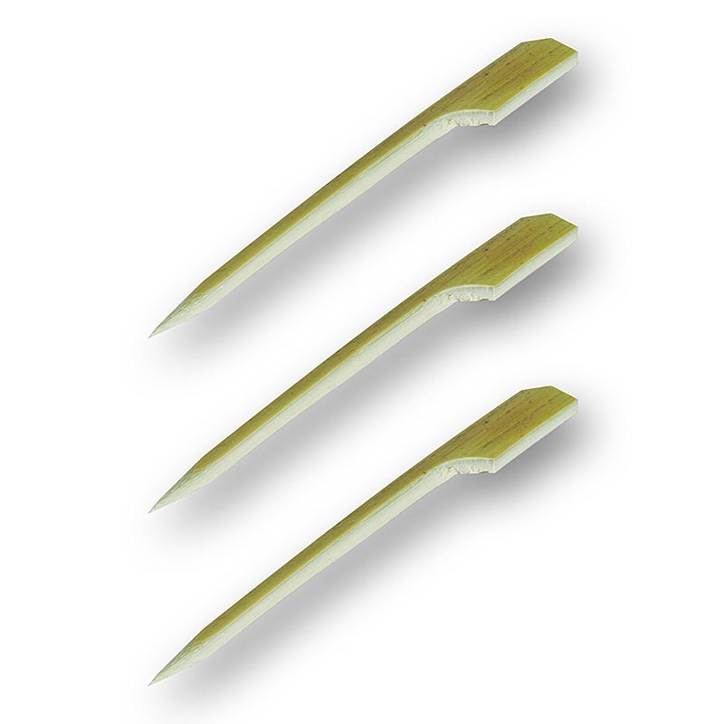 Bambusove spajle s listovym koncom, 9 cm - 50 kusov - taska Bambusove spajle s listovym koncom, 9 cm - 50 kusov - taska