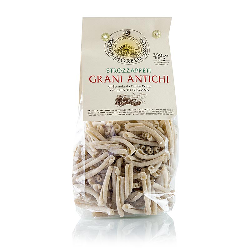 Morelli 1860 Strozzapreti, Duhovnik davilec, Grani Antichi - 250 g - torba Morelli 1860 Strozzapreti, Duhovnik davilec, Grani Antichi - 250 g - torba