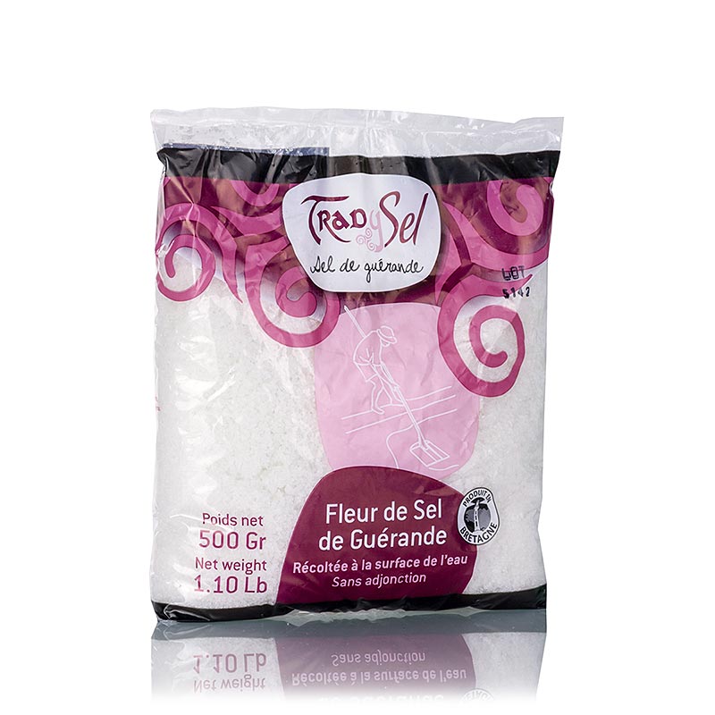 Fleur de Sel, Guerande / Francja, ChOG, TradySel - 500g - torba