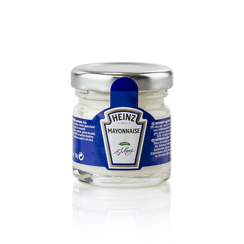 Mayonaise, Heinz, portieglazen - 33 ml - glas