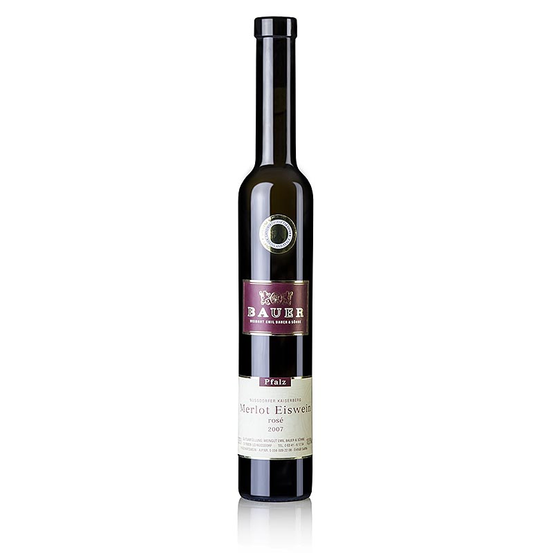 2007 Merlot Rose, vin de gheata, dulce, 10% vol., Emil Bauer and Sons - 375 ml - Sticla