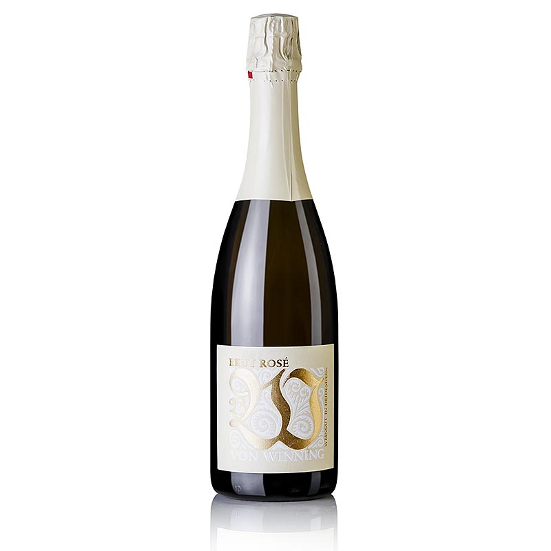 Rose kopuklu sarap gec Bugunder Chardonnay, brut, 12% vol., Winning`den - 750ml - Sise