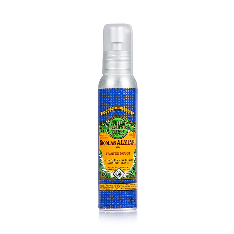 Ulei de masline extravirgin, Fruite Douce, bland, Alziari, Pompa - Sticla cu pulverizator - 100 ml - Sticla