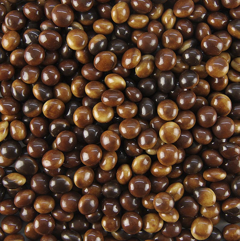 Callets Sensation Marbled, marbled chocolate pearls, 38.9% cocoa - 2.5 kg - bag