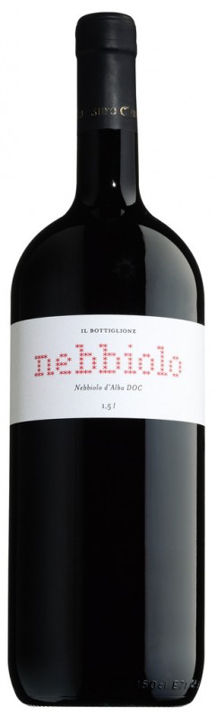 Cervene vino, ocel, Nebbiolo dAlba DOC, Il Bottiglione - 1,5 l - Lahev Cervene vino, ocel, Nebbiolo dAlba DOC, Il Bottiglione - 1,5 l - Lahev