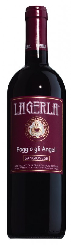 Cervene vino, Sangiovese IGT Poggio gli Angeli, La Gerla - 0,75 l - Lahev