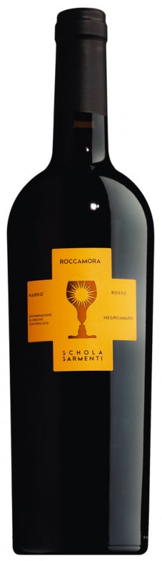 Negroamaro Nardo IGT Roccamora, wino czerwone, Schola Sarmenti - 0,75 l - Butelka Negroamaro Nardo IGT Roccamora, wino czerwone, Schola Sarmenti - 0,75 l - Butelka