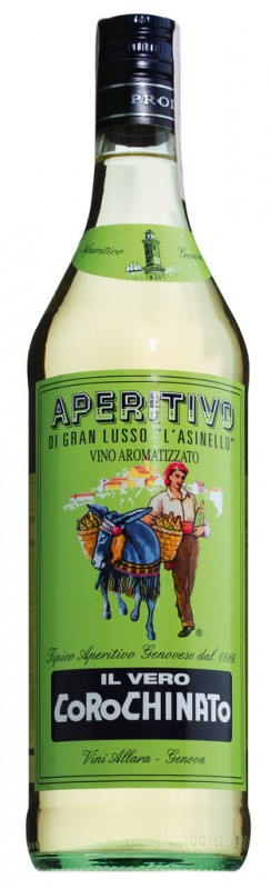Aperitivo Corochinato, ochuceny napoj na bazi vina, Vini Allara - 1,0 l - Lahev