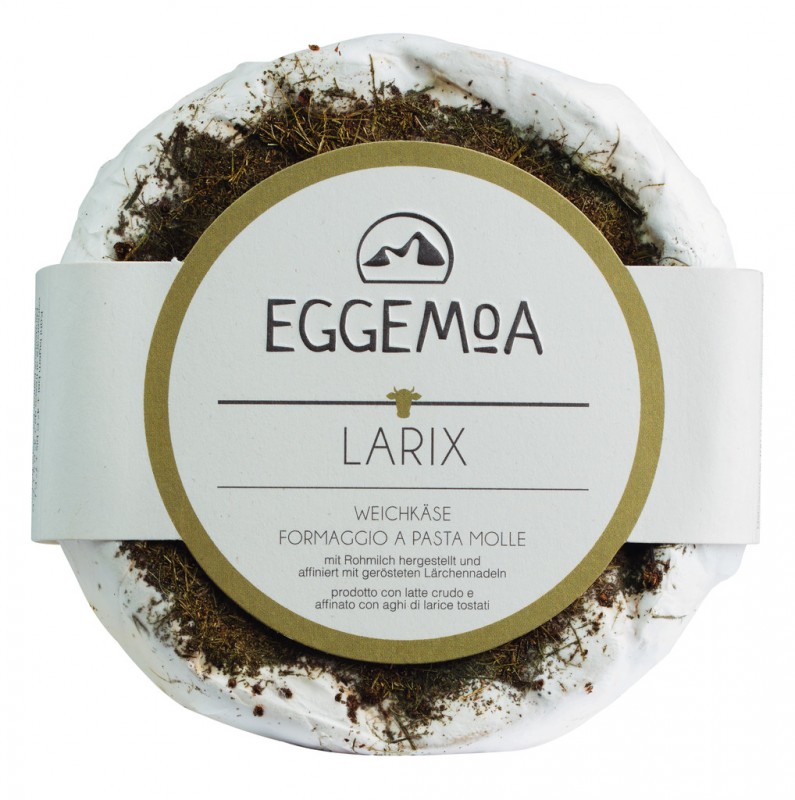 Larix, nyers tehentejbol keszult lagy sajt, Eggemairhof Steiner, EGGEMOA - kb 250 g - kg