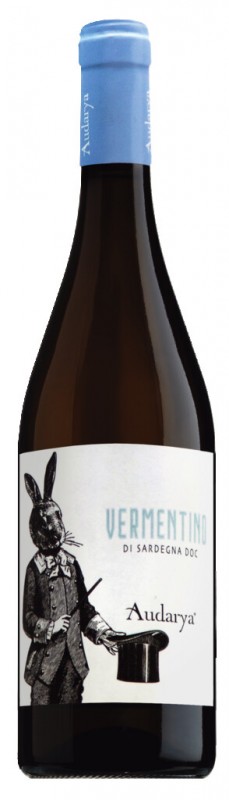 Vermentino di Sardegna DOC, bile vino, ocel, Audarya - 0,75 l - Lahev Vermentino di Sardegna DOC, bile vino, ocel, Audarya - 0,75 l - Lahev