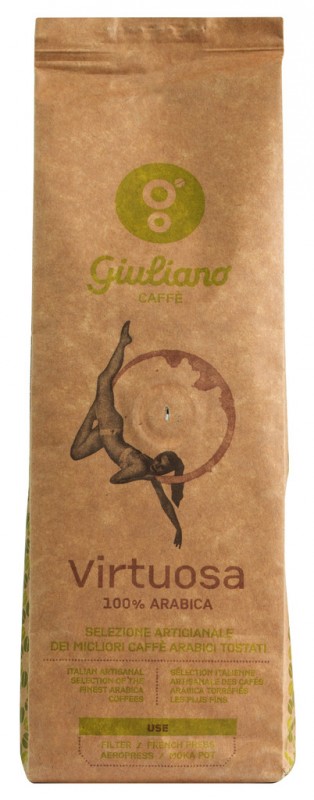 Virtuosa in grani, boabe de cafea, Giuliano - 250 g - ambalaj