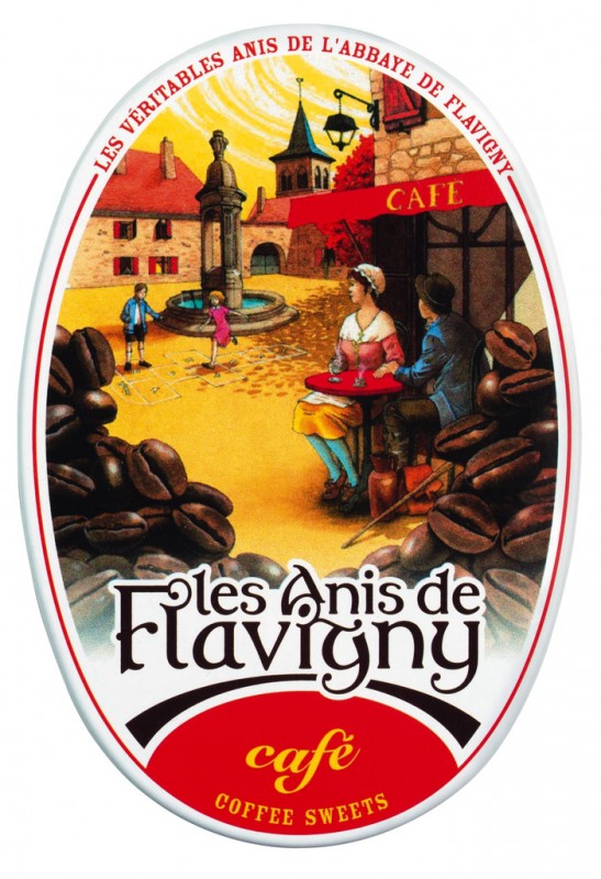 Bonbons Cafe, Display, Bonbons kaveval, Display, Les Anis de Flavigny - 12x50g - kijelzo