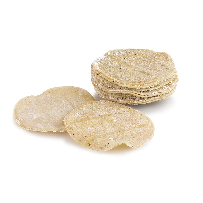 Kukorica tortilla, puha, kb. Ø 9 - 10 cm, Blanco Nino - 2kg, 216 db - Karton