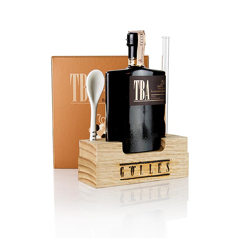 Ocet balsamiczny Golles Trockenbeerenauslese, kwas 6%, dojrzewajacy w beczkach po kasztanach - 100ml - Butelka Ocet balsamiczny Golles Trockenbeerenauslese, kwas 6%, dojrzewajacy w beczkach po kasztanach - 100ml - Butelka