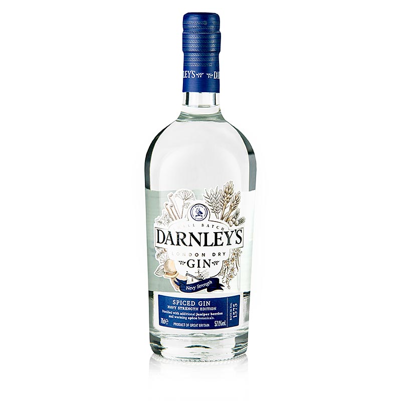 Spiced Gin Darnley`s, sila marynarki wojennej, 57,1% obj. - 700ml - Butelka Spiced Gin Darnley`s, sila marynarki wojennej, 57,1% obj. - 700ml - Butelka