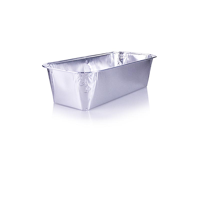 Aluminijasti pladnji za enkratno uporabo, pravokotni, 6 x 10, 2 x 23 cm, 1,09 l - 10 kosov - Karton