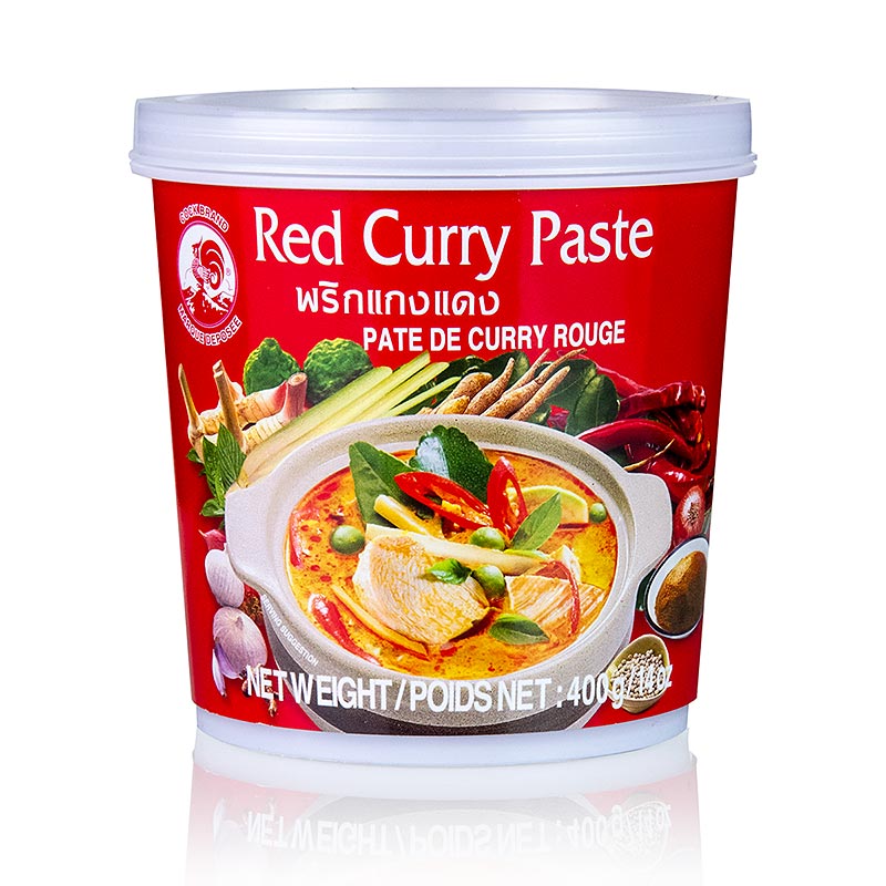 Curry pasta, crvena, marka pijetao - 400 g - Salica