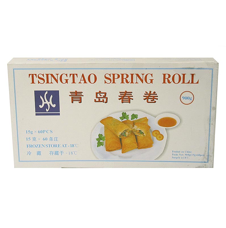Mini spring rolls, with vegetables, vegetarian - 900 g, 60 x 15g - pack