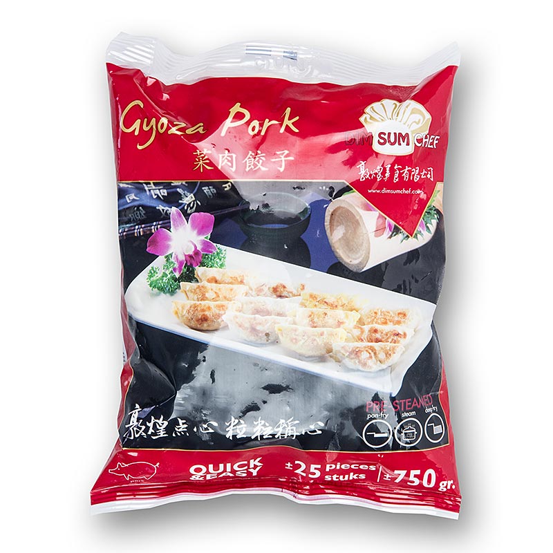Wonton - Gyoza dumplings med fyld af svinekød - 750 g, 25 x 30 g - taske