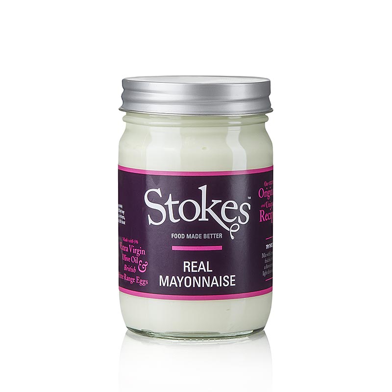Stokes ægte mayonnaise - 356 ml - Glas