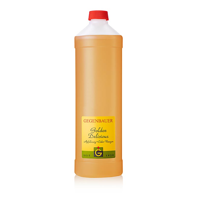 Ocet owocowy jablkowy Golden Delicious, 5% kwas - 1 l - Butelka PE
