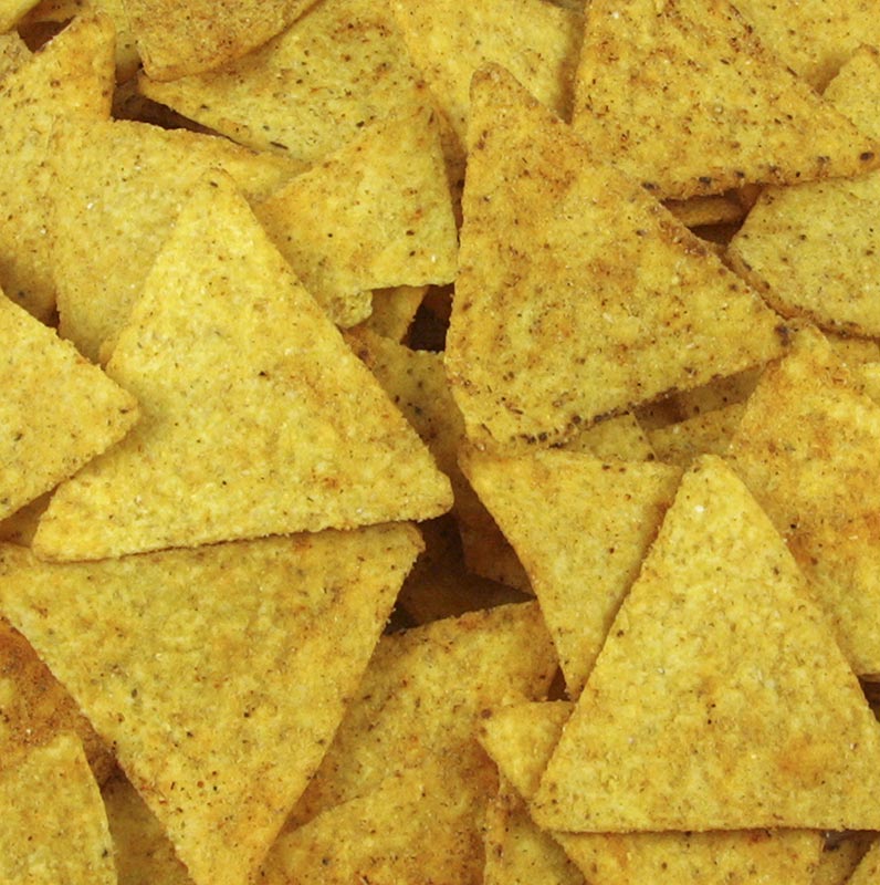 Tortilla Chips épicé - Chili - chips de nacho, Sierra Madre - 5,4 kg, 12 x 450 g - carton
