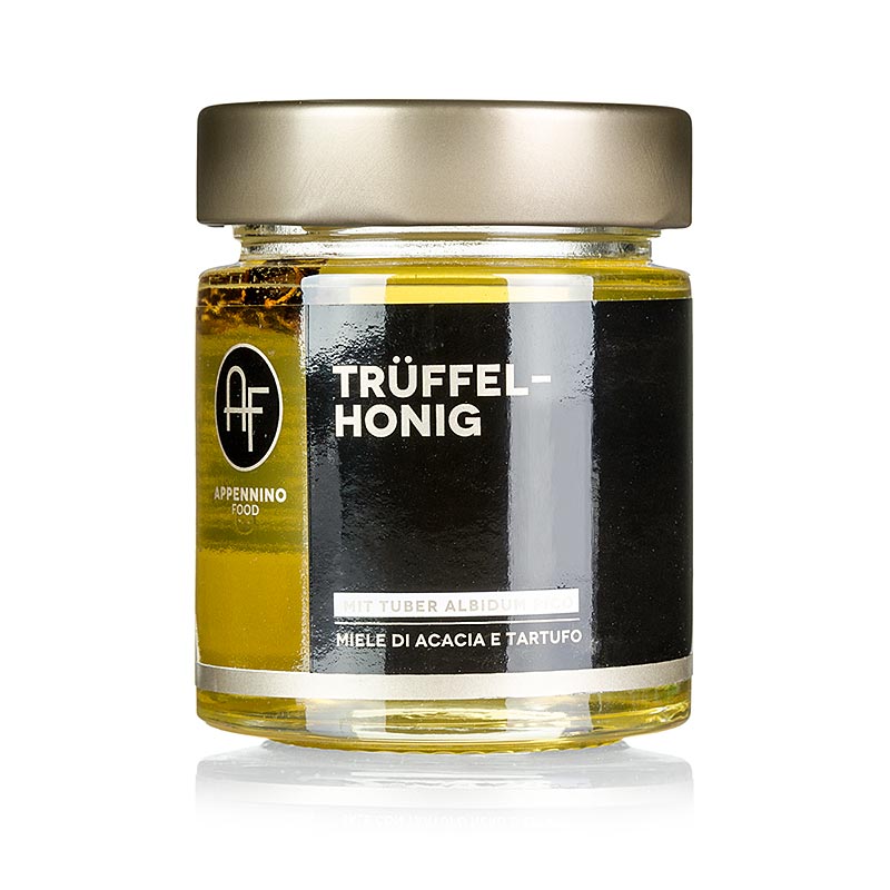 Hluzovkovy akaciovy med, s bielou hluzovkou (tuber albidum), Appennino - 170 g - sklo