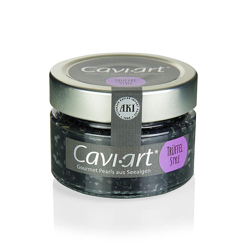 Cavi-Art® kavijar od morskih algi, okus tartufa, veganski - 100 g - Staklo