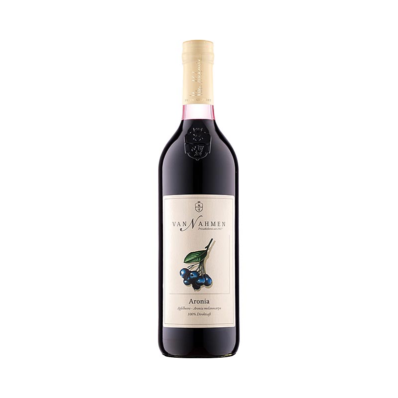 Suc de fructe de aronia (suc 100% direct) 750ml, van Nahmen, bio - 750 ml - Sticla Suc de fructe de aronia (suc 100% direct) 750ml, van Nahmen, bio - 750 ml - Sticla