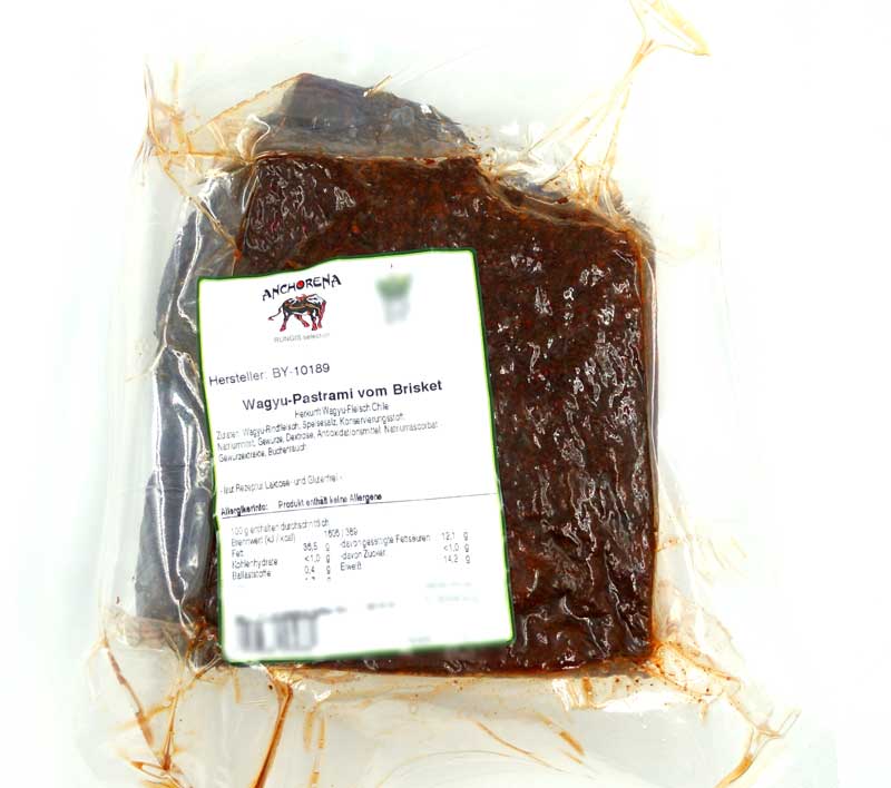 Sili sigir eti gogus etinden Pastirma Wagyu - yaklasik 1,7 kg - vakum