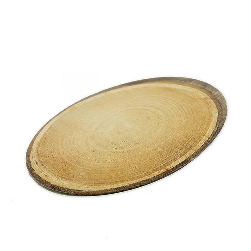 Kartondan yapilmis dekoratif agac diski -S-, oval, 200 x 150 mm - 1 parca - Gevsetmek